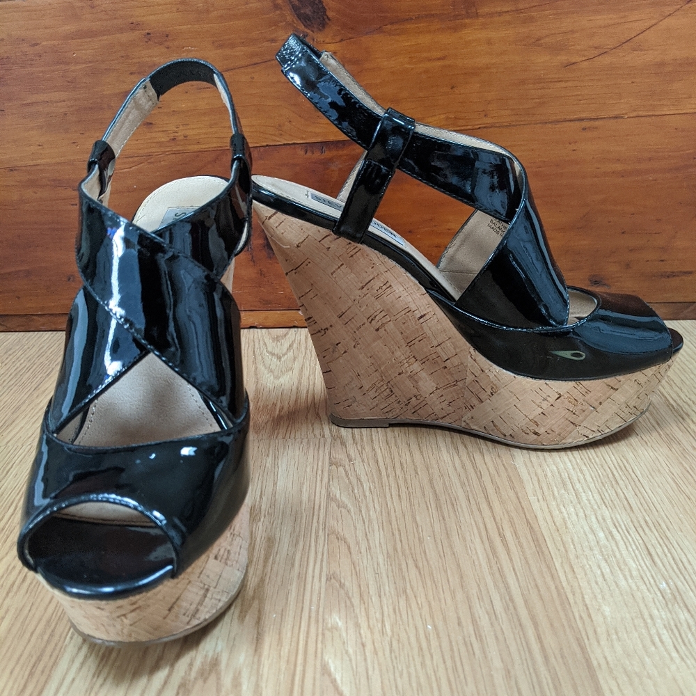 Steve Madden Patent Wedge Heels